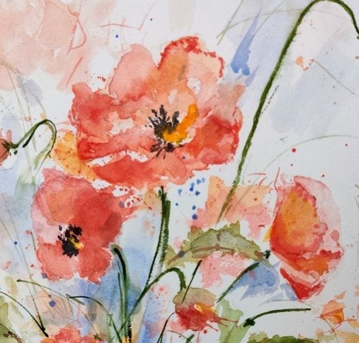 a lezione di acquerello